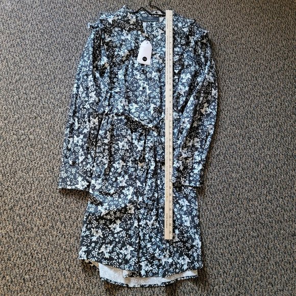 NWT Erdem x Universal Standard Primrose Floral Ruffle Shirt Dress Size Medium - Picture 11 of 15